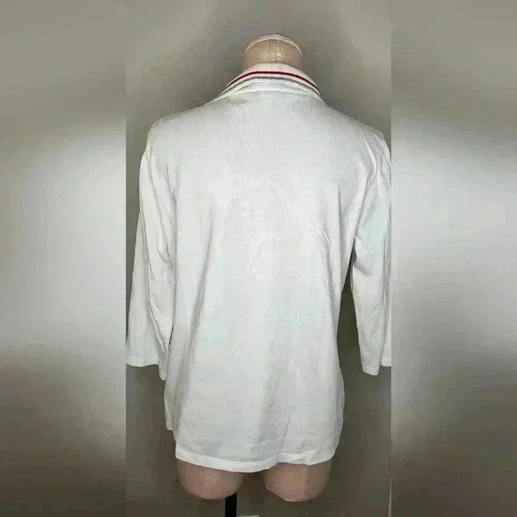 Belle Pointe Vintage OSU Ohio State Womens White Polo Size Large - Picture 6 of 9